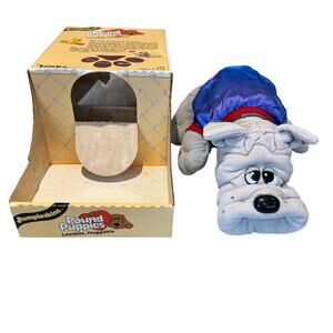 Vintage 1986 Tonka Pound Puppies Gray Puppy w/ Shirt Collar #7817 In Box Retro